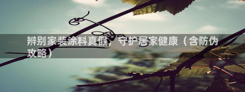 和记官网 公司：辨别家装涂料真假，守护居家健康（含防伪
攻略）