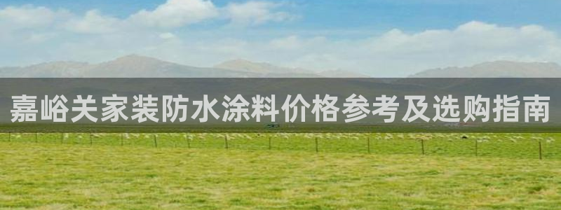 和记 中国首页：嘉峪关家装防水涂料价格参考及选购指南
