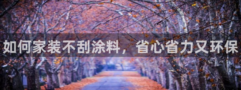 和记国际听：如何家装不刮涂料，省心省力又环保