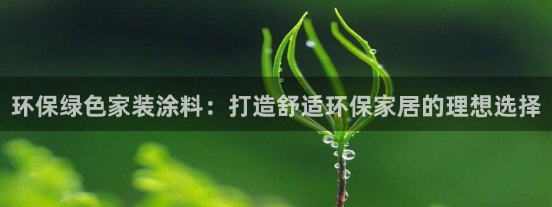 和记H88：环保绿色家装涂料：打造舒适环保家居的理想选择