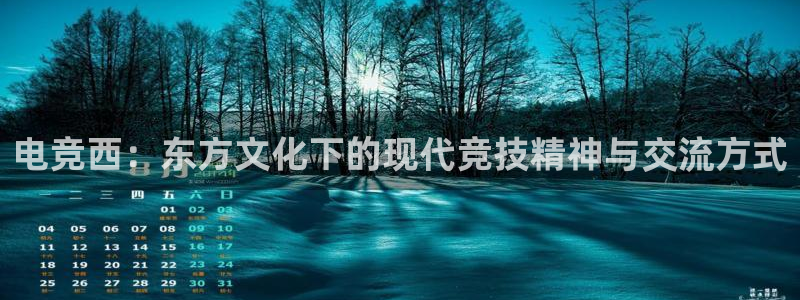 小艾电竞app：电竞西：东方文化下的现代竞技精神与交流方式