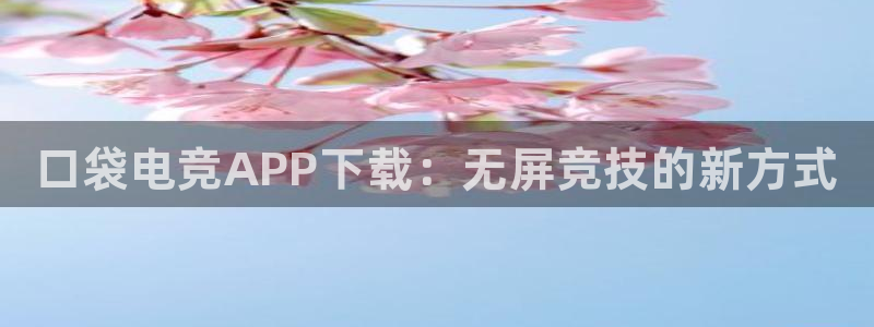 小艾电竞：口袋电竞APP下载：无屏竞技的新方式