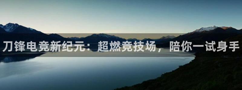 小艾电竞平台官方网：刀锋电竞新纪元：超燃竞技场，陪你一试身手