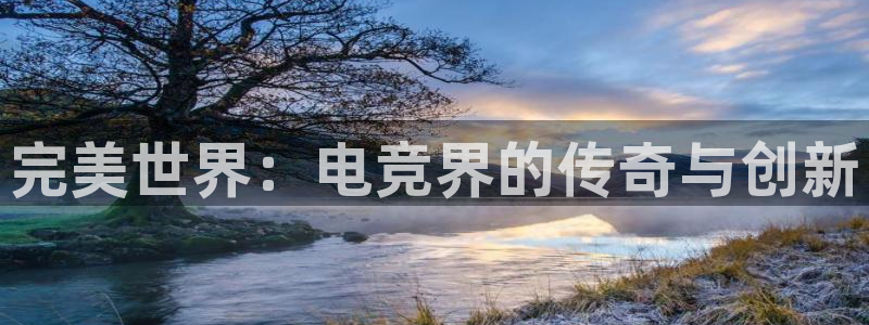 小艾电竞官网：完美世界：电竞界的传奇与创新