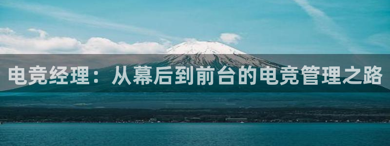 小艾电竞：电竞经理：从幕后到前台的电竞管理之路