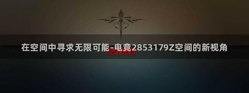 小艾电竞官网：在空间中寻求无限可能-电竞2853179Z空间的新视角